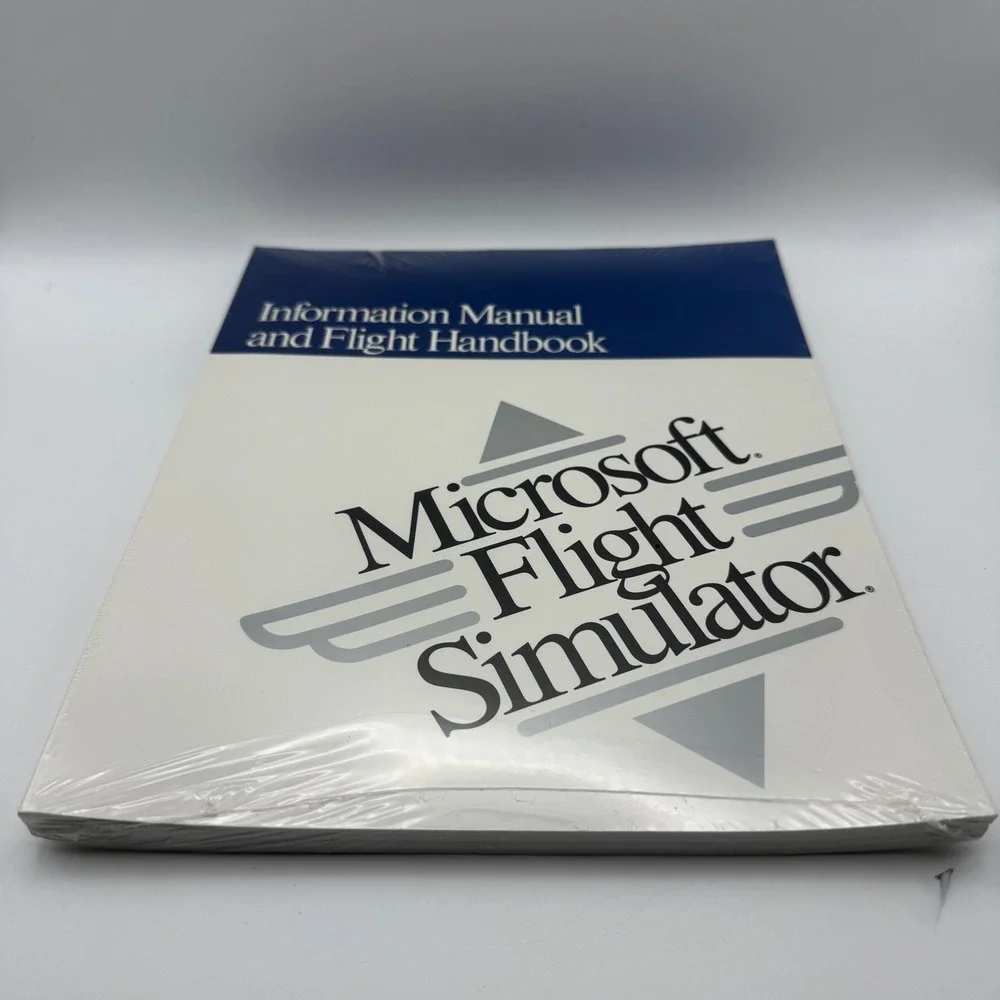 Vintage 1991 Microsoft Flight Simulator 4.0 DOS 3.5 Disk PC Game CIB